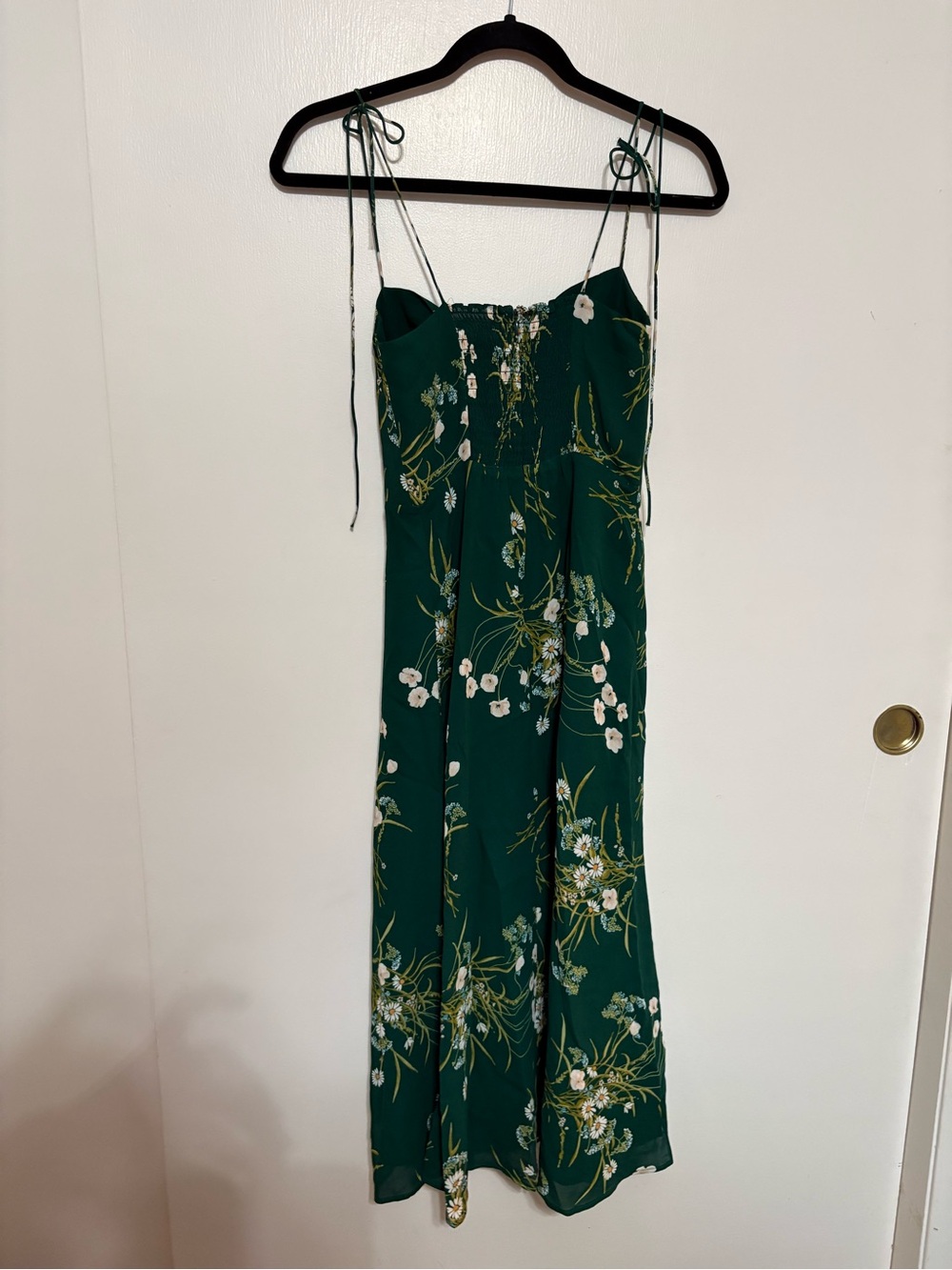 Reformation Juliette Green Floral Midi dress - Picture 7 of 11